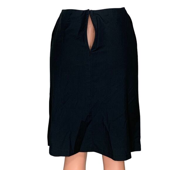 New York & Company Stretch Skirt Black Side Pockets Hidden Zipper on Back Size 2 - Picture 7 of 12